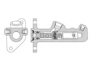 BOSCH F 026 003 941 pagrindinis cilindras, stabdžiai 
 Stabdžių sistema -> Pagrindinis stabdžių cilindras
77 00 512 828