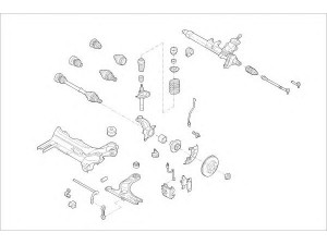 DELPHI AUDI-15012-F rato pakaba 
 Ašies montavimas/vairavimo mechanizmas/ratai -> Prekių paieška pagal schemą
