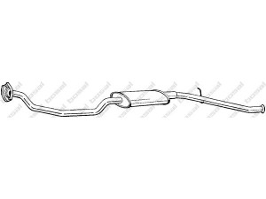 BOSAL 288-827 vidurinis duslintuvas 
 Išmetimo sistema -> Duslintuvas
1717.07