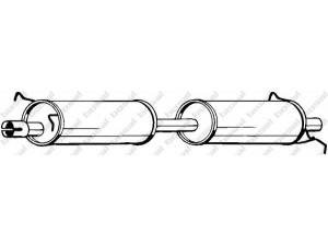 BOSAL 280-053 vidurinis duslintuvas 
 Išmetimo sistema -> Duslintuvas
4173271, 4186537, 4797518