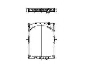 NRF 509701 radiatorius, variklio aušinimas 
 Aušinimo sistema -> Radiatorius/alyvos aušintuvas -> Radiatorius/dalys
1665249, 1676436, 1676636, 20536961