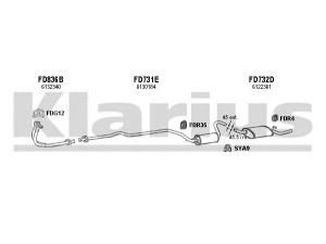 KLARIUS 361391U išmetimo sistema