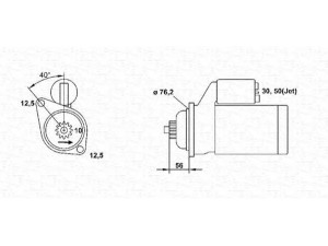 MAGNETI MARELLI 943253157010 starteris 
 Elektros įranga -> Starterio sistema -> Starteris