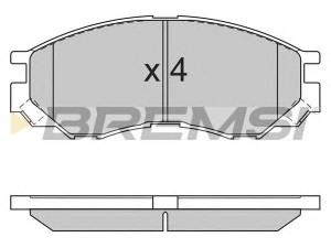 BREMSI BP2775 stabdžių trinkelių rinkinys, diskinis stabdys 
 Techninės priežiūros dalys -> Papildomas remontas
MM102609, MM102617, MN102609, MN102616