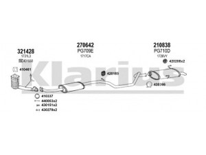 KLARIUS 630788E išmetimo sistema 
 Išmetimo sistema -> Išmetimo sistema, visa