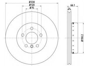 MINTEX MDCB2584 stabdžių diskas 
 Stabdžių sistema -> Diskinis stabdys -> Stabdžių diskas
34116794429