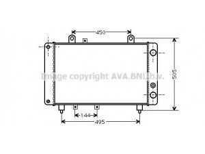 AVA QUALITY COOLING PE2081 radiatorius, variklio aušinimas 
 Aušinimo sistema -> Radiatorius/alyvos aušintuvas -> Radiatorius/dalys
1300G0, 1300G1, 7555802, 1300G0