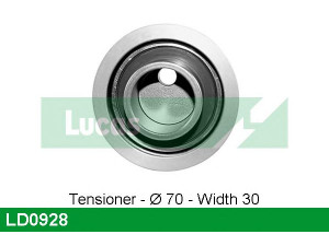 LUCAS ENGINE DRIVE LD0928 įtempiklio skriemulys, paskirstymo diržas