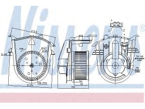 NISSENS 87176 vidaus pūtiklis 
 Šildymas / vėdinimas -> Orpūtė/dalys
1H1820021, 1H1820021