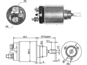 MAGNETI MARELLI 940113050448 solenoidinis jungiklis, starteris