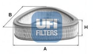 UFI 27.174.00 oro filtras 
 Filtrai -> Oro filtras
25062224, PHE10006, PHE10002, PHE10006