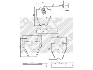 MAPCO 6817 stabdžių trinkelių rinkinys, diskinis stabdys 
 Techninės priežiūros dalys -> Papildomas remontas
4D0 698 151 AE, 4D0 698 151 K, 4D0 698 151 M