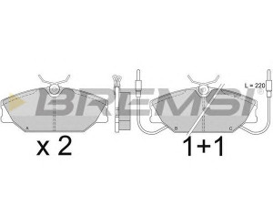 BREMSI BP2277 stabdžių trinkelių rinkinys, diskinis stabdys 
 Techninės priežiūros dalys -> Papildomas remontas
7701035895, 7701202050, 7701202289