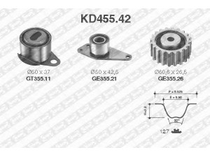 SNR KD455.42 paskirstymo diržo komplektas 
 Techninės priežiūros dalys -> Papildomas remontas
7700726440, 7700875305, 8200051091