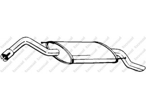 BOSAL 154-273 galinis duslintuvas 
 Išmetimo sistema -> Duslintuvas
1015800, 1054737, 1071967, 1459391