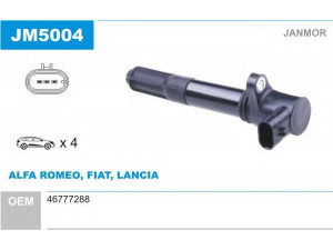 JANMOR JM5004 ritė, uždegimas 
 Kibirkšties / kaitinamasis uždegimas -> Uždegimo ritė
46777288