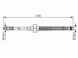 BOSCH 1 987 476 868 stabdžių žarnelė 
 Stabdžių sistema -> Stabdžių žarnelės
4806 A9, 4806 A9