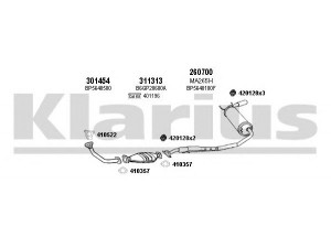 KLARIUS 570169E išmetimo sistema 
 Išmetimo sistema -> Išmetimo sistema, visa