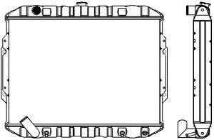 SAKURA  Automotive 1321-0230 radiatorius, variklio aušinimas