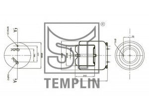 ST-TEMPLIN 04.060.6106.120 dėklas, pneumatinė pakaba
1 379 392, 1 440 294