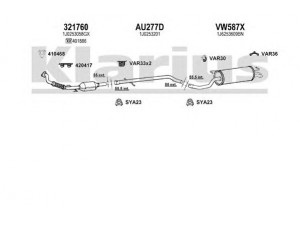 KLARIUS 931021U išmetimo sistema 
 Išmetimo sistema -> Išmetimo sistema, visa