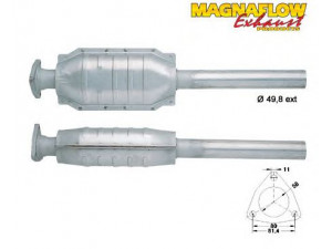 MAGNAFLOW 81806 katalizatoriaus keitiklis 
 Išmetimo sistema -> Katalizatoriaus keitiklis
46432908