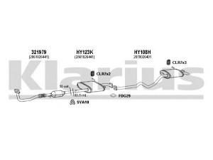 KLARIUS 450084U išmetimo sistema