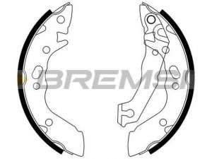 BREMSI GF0736 stabdžių trinkelių komplektas 
 Techninės priežiūros dalys -> Papildomas remontas
5830521A00, 5830524A00, 5830524A20