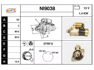SNRA NI9038 starteris
M1T71481, M1T73681, 2330030F10