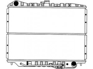 SAKURA  Automotive 1071-0204 radiatorius, variklio aušinimas