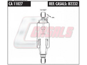 CASALS B2232 amortizatorius, kabinos pakaba
1629719, 1629724, 3172984