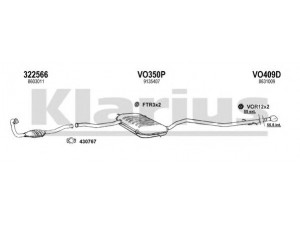 KLARIUS 960386U išmetimo sistema 
 Išmetimo sistema -> Išmetimo sistema, visa