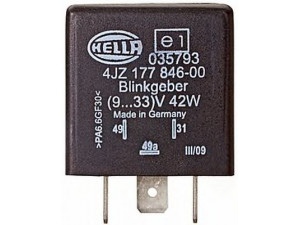 HELLA 4JZ 177 846-001 posūkio rodiklio pertraukiklis; posūkio rodiklio pertraukiklis