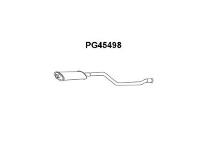 VENEPORTE PG45498 priekinis duslintuvas 
 Išmetimo sistema -> Duslintuvas
171791, 1717N8