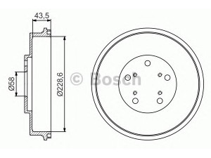 BOSCH 0 986 477 231 stabdžių būgnas 
 Stabdžių sistema -> Būgninis stabdys -> Stabdžių būgnas
26340 AA010