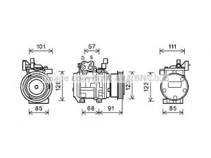 AVA QUALITY COOLING KAK145 kompresorius, oro kondicionierius 
 Oro kondicionavimas -> Kompresorius/dalys
977012D700, 977012D700