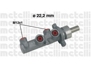 METELLI 05-0483 pagrindinis cilindras, stabdžiai 
 Stabdžių sistema -> Pagrindinis stabdžių cilindras
77362384, 77362384