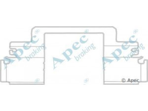 APEC braking KIT1156 priedų komplektas, stabdžių trinkelė
