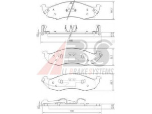A.B.S. 38576 stabdžių trinkelių rinkinys, diskinis stabdys 
 Techninės priežiūros dalys -> Papildomas remontas
F3XY2001A, F3XY-2001-A, XU2Z-2V001-ANA