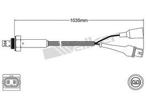 WALKER PRODUCTS 250-23516 lambda jutiklis 
 Variklis -> Variklio elektra
74 85 600