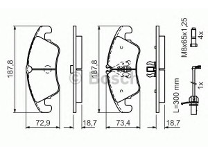 BOSCH 0 986 494 456 stabdžių trinkelių rinkinys, diskinis stabdys 
 Techninės priežiūros dalys -> Papildomas remontas
1551486, 1675380, 1721654, 1761090