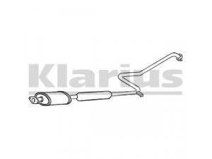 KLARIUS DN315V vidurinis duslintuvas 
 Išmetimo sistema -> Duslintuvas
2003081N00, 2030081N00, 2030081N01
