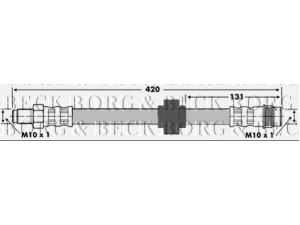 BORG & BECK BBH6688 stabdžių žarnelė 
 Stabdžių sistema -> Stabdžių žarnelės
7700840390