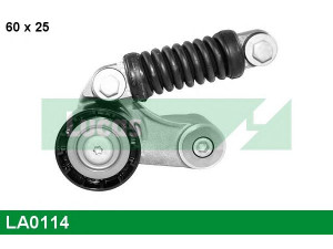 LUCAS ENGINE DRIVE LA0114 įtempiklio skriemulys, V formos rumbuotas diržas 
 Diržinė pavara -> V formos rumbuotas diržas/komplektas -> Įtempiklio skriemulys