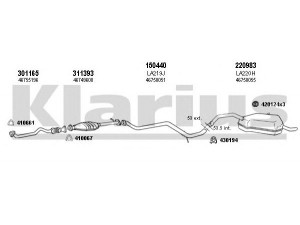 KLARIUS 510255E išmetimo sistema 
 Išmetimo sistema -> Išmetimo sistema, visa