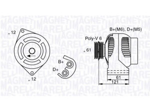 MAGNETI MARELLI 063377017010 kintamosios srovės generatorius 
 Elektros įranga -> Kint. sr. generatorius/dalys -> Kintamosios srovės generatorius
51764265, 51854901