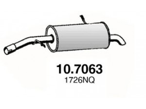 ASSO 10.7063 galinis duslintuvas 
 Išmetimo sistema -> Duslintuvas
17030AC, 1726NQ, 1726XQ, 1726ZP