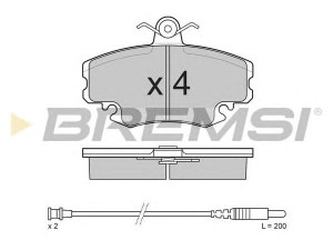 BREMSI BP2590 stabdžių trinkelių rinkinys, diskinis stabdys 
 Techninės priežiūros dalys -> Papildomas remontas
410602192R, 425041, 425070, 425310