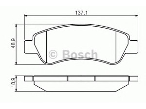 BOSCH 0 986 495 254 stabdžių trinkelių rinkinys, diskinis stabdys 
 Techninės priežiūros dalys -> Papildomas remontas
4253 60, 4254 69, 71752979, 71772817