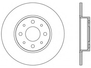 OPEN PARTS BDA2564.10 stabdžių diskas 
 Dviratė transporto priemonės -> Stabdžių sistema -> Stabdžių diskai / priedai
0051805559, 0051813705, 51805559